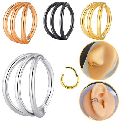 Piercing Chirurgenstahl septum piercing für Septum, Nase, Lippe, Ohr - Bild 1 von 4