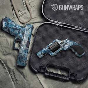 GunWraps Kryptek Litus blau Premium Pistole Vinyl Pistole Wrap Haut matt USA - Bild 1 von 1