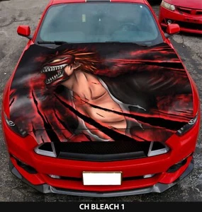 Graphics Car Hood Vinyl Wrap Decal Custom Sticker Bleach 51"(L) X 59"(W) Color - Bild 1 von 2
