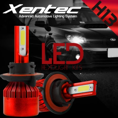 H13 488W 48800LM CREE LED Headlight Kit Hi/Low Beam 6000K White Bulbs High Power - Image 1 of 4