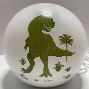 IKEA Angarna LED Table Lamp Dinosaur (T-REX) White & Green Round Lamp - Picture 1 of 5