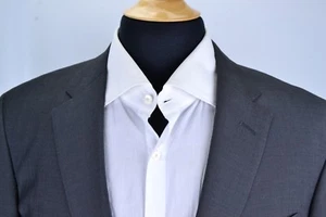 Samuelsohn Reciente Sólido Gris 100% Lana Chaqueta Sport Talla 40L - Imagen 1 de 7