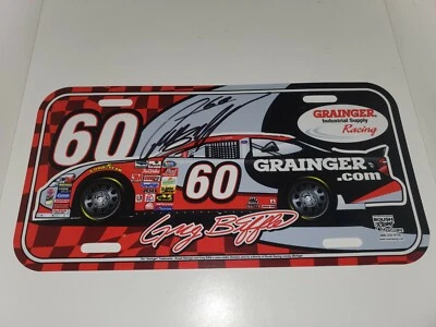 Greg Biffle #60 Grainger Signed License Plate - Image 1 of 4