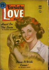PULP - VARIETY LOVE  STORIES - JUNE 1943 VOL. 4 No. 10 SCARCE ref: B 3609P
