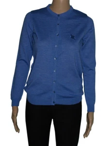 Romeo Sarti Made IN Italy 60% Off Cardigan Bleu Lady Zegna Baruffa Cashwool - Imagen 1 de 5