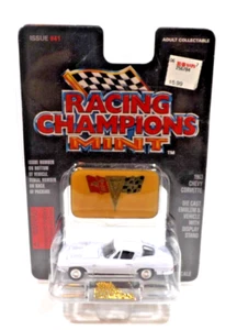 Racing Champions Mint  White 1963 Chevy Corvette   1996 - Picture 1 of 3