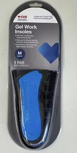 CVS Health Gel Work Insoles Orthopedic Shock Absorbers NEW Men Size M (8-14) - Picture 1 of 2