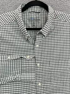 VINEYARD VINES Shirt Mens 2XL On The Go Performance OTG Gingham Plaid Blue L/S - Picture 1 of 16