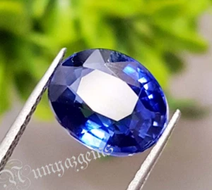 Blue Sapphire 3.80 Ct. Oval Shape Natural Gemstone From Thailand Heated Only - Picture 1 of 10