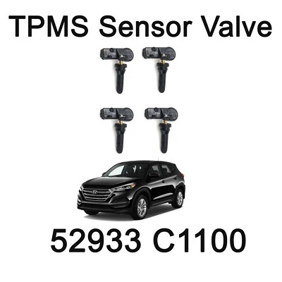 Nueva válvula sensor TPMS OEM 52933 C1100 4 piezas para Hyundai Tucson 16-17 Foto 1 de 4