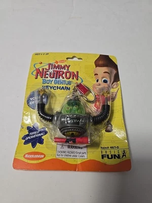 NUEVO - De colección 2001 NICKELODEON Jimmy Neutron Llavero Llavero - Oficial Yokian #E1 Foto 1 de 2