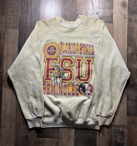 Vintage 90s Florida State Seminols Sweater Crewneck Sweatshirt Large FSU Rare - Bild 1 von 5
