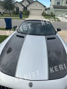 For Benz Amg GT GtC GTS GTR 2016-2022 Carbon Fiber Spoiler Front Bumper Trim - Picture 1 of 4