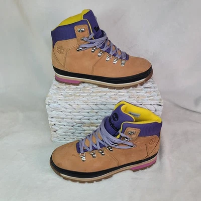 Timberland Euro туристические водонепроницаемые ботинки Gorpcore пшеницы A2JUF размер 9,5 M фиолетовый - Изображение 1 из 4