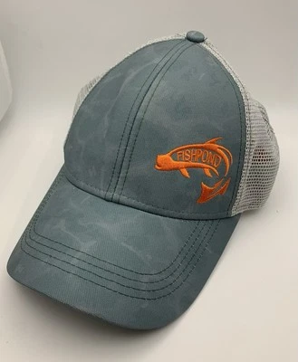 Gorra de béisbol ajustable cosida ligera Fishpond Sabalo con malla de pesca ¡EXCELENTE ESTADO USADA! Foto 1 de 4
