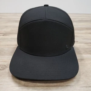 Salt Mafia 7 Flat Hat Cap Snap Back Black Perforated Mesh Trucker Mens SPF 50 - Picture 1 of 11