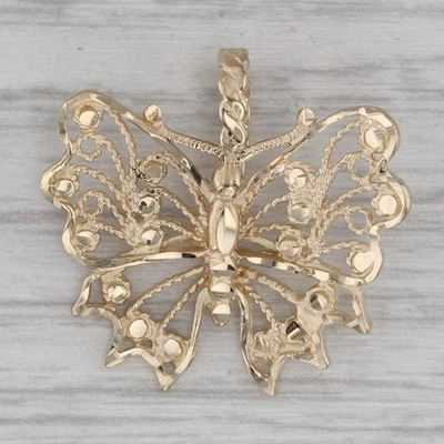 Colgante Mariposa Filigrana Ornamentado Oro Amarillo 14k Michael Anthony Foto 1 de 4