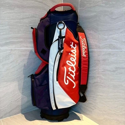 Bolsa de carro de golf Titleist tipo 10 15 secciones bolsa de carrito de transporte rara Japón usada Foto 1 de 4
