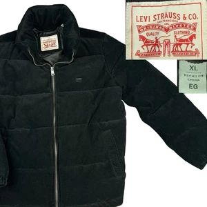 Levi’s Cordoroy Puffy Jacket Black XL  - Picture 1 of 11