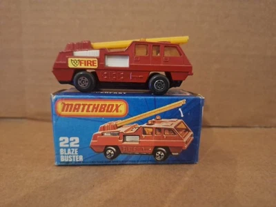 Vintage Matchbox Superfast No 22  Blaze Buster.  pb89 - Image 1 of 4