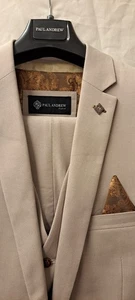 New Men's Three Pieces Suit 46R - Picture 1 of 8