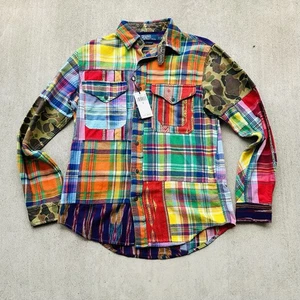 Polo Ralph Lauren Aztec Patchwork Shirt Camo Button Up NWT 368  - Picture 1 of 9