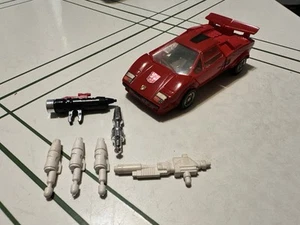 Transformers G1 SIDESWIPE Lamborghini Countach Hasbro Vintage 1984 Complete - Picture 1 of 21
