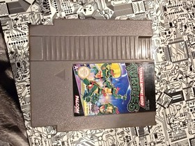 Teenage Mutant Hero Turtles 1989 Nintendo NES Cartridge Turtles Only Fire damage