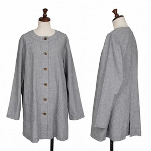 NON NO Mademoiselle NON NON Houndstooth Shirt Jacket Size L(K-136364) - Picture 1 of 12