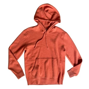 Everlane 100% Wool Felted Merino Hoodie in Orange Size Medium - Picture 1 of 5