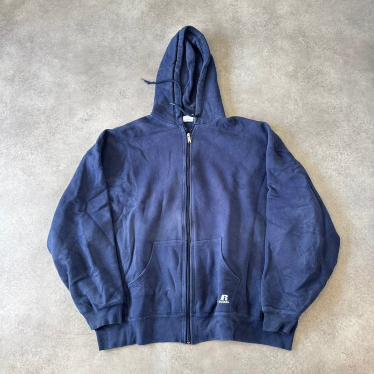 3X Hoodie Men Athletic Works Men's Fleece Zip Hoodie Sweatshirt