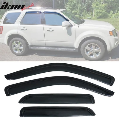 Fits 01-12 Ford Escape 05-11 Mercury Mariner Acrylic Window Visors 4Pc Set - Image 1 of 4