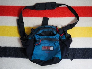 VTG 90s Osprey Colorado Shadow Blue Black Lumbar Waist Hiking Outdoor Pack - Picture 1 of 7