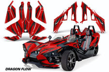 Roadster Graphics Kit Decal For Polaris Slingshot SL 2015-2023 Dragon Flow Red