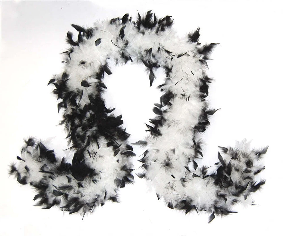 Boa de moda de dos tonos - blanco y negro Foto 1 de 1