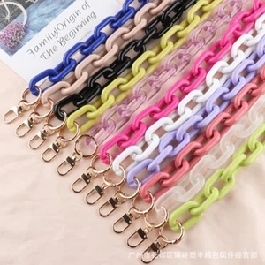 10 Colors Replacement Crossbody Retro Acrylic Chain Strap Shoulder Bag Handbag - Picture 1 of 21