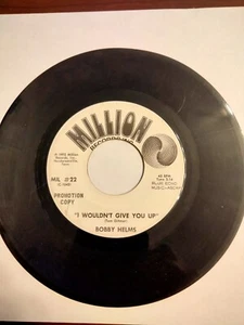 Rare Bobby Helms - Its Starting To Rain Again  45 Million Records Inc 1972 Promo - Foto 1 di 2