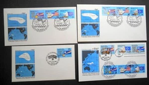 1990 Marshall Is, Micronesia Sc 2507a joint issue cancels Artmaster 4 cachets - Picture 1 of 4