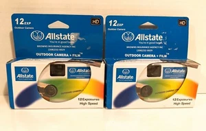 Set of 2 All State 12 exposure high speed outdoor HD disposable cameras - Picture 1 of 2