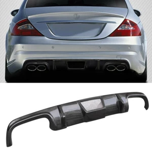 For Mercedes Benz W219 CLS63 CLS55 AMG 2007-11 Carbon Fiber Rear Bumper Diffuser - Picture 1 of 12