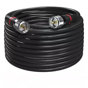 Cable coaxial RG8x cable coaxial CB 100 pies UHF PL259 enchufe macho baja pérdida 50 ohmios - Imagen 1 de 5
