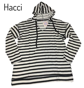 3XL LuLaRoe ELIZA Hoodie Oberteil ~ SCHWARZ & WEISSE GESTREIFT ~ Größen 26-28 - Bild 1 von 2