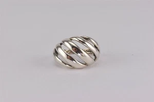 Kabana Sterling Silver Slit Faced Openwork Dome Band Ring 925 Sz: 7 - Picture 1 of 7