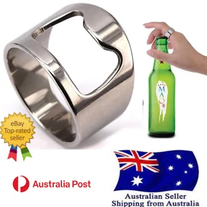 Mini Can Opener Stainless Steel Bottle Opener Ring-shape Bottle Beer Cap Opening - Foto 1 di 6