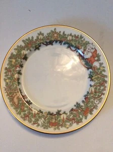 INDIVIDUALLY SIGNED St. Nicholas FITZ AND FLOYD, Inc. Japan 10“ Dinner Plate - Picture 1 of 11