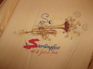 T shirt STERLINGFEST art n Jazz Fair staff giallo XL - Foto 1 di 3