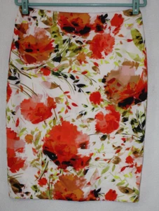 Jones Studio Separates Sz 6 Floral Print Knit Pencil Skirt Unlined Stretch - Picture 1 of 4