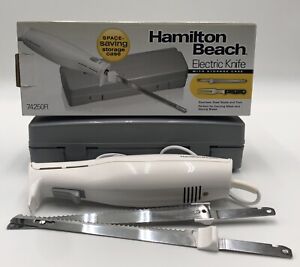 Hamilton Beach Electric Knife Set Carving Kit w/Hard Case 74250R