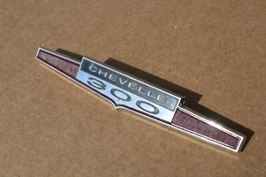 1965 Chevelle 300 Emblem , Quarter panel , Used , OEM , GM# 4485512, Deluxe - Picture 1 of 3