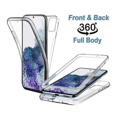 CLEAR FULL 360 Case For Samsung S21 FE S22 S20 A22 A52s Shockproof Phone Cover - Image 1 of 4